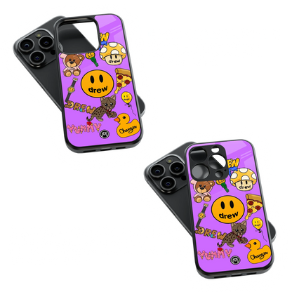 Trendy Glass Back Mobile Case for iPhone, Samsung, Redmi, OnePlus, Google Pixel, Motorola