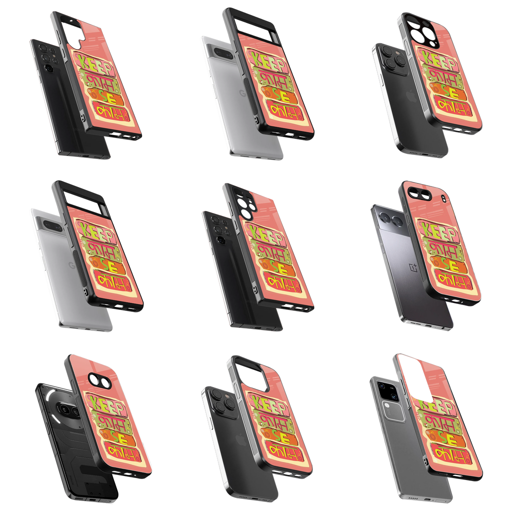 Durable Glass Back Mobile Case for iPhone, Samsung, OnePlus, Google Pixel, Redmi, Vivo, Oppo