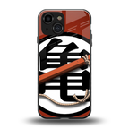 kakarot back phone cover | glass case for iphone 13 mini