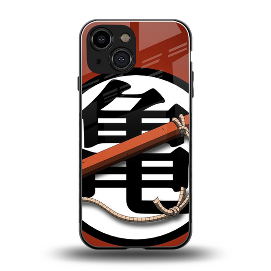 kakarot back phone cover | glass case for iphone 13 mini