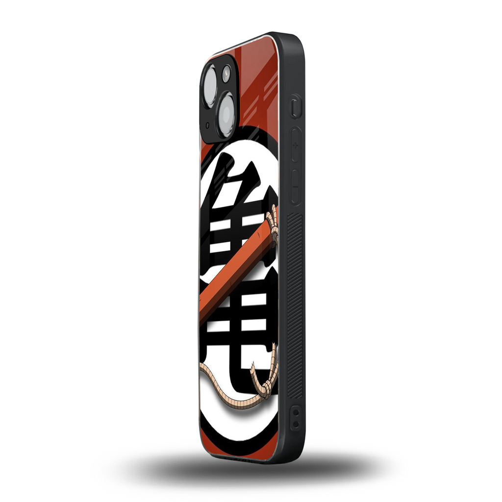kakarot back phone cover | glass case for iphone 13 mini