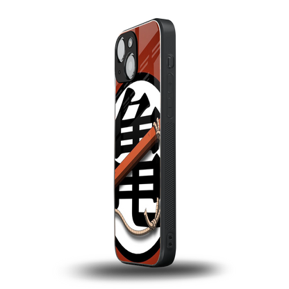 kakarot back phone cover | glass case for iphone 13 mini