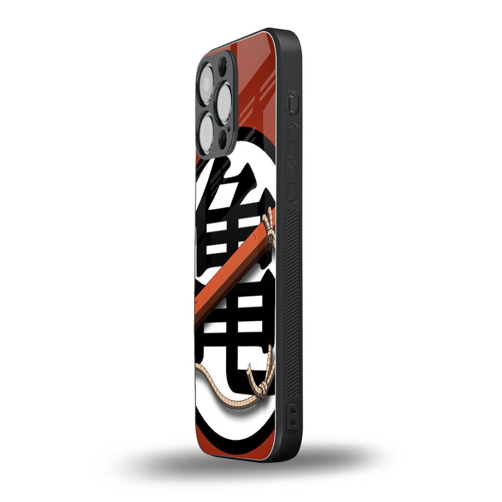 kakarot back phone cover | glass case for iphone 13 pro max