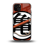 kakarot back phone cover | glass case for iphone 14 plus