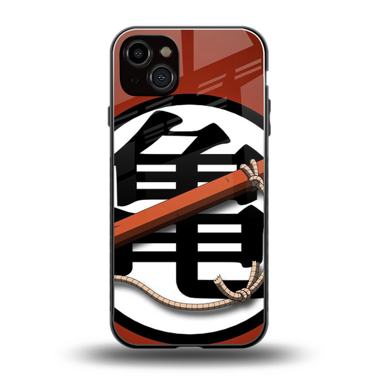 kakarot back phone cover | glass case for iphone 14 plus