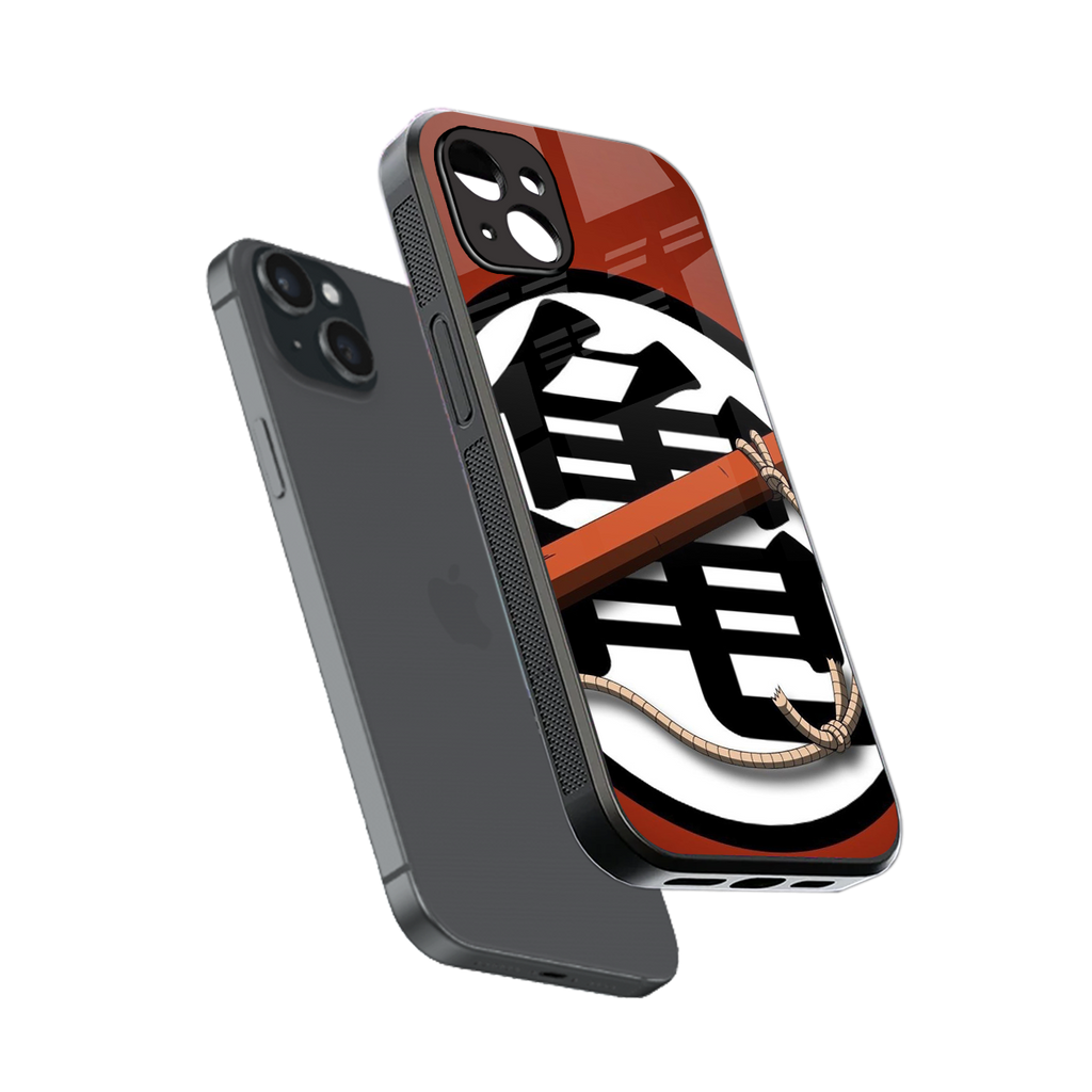 kakarot back phone cover | glass case for iphone 14 plus