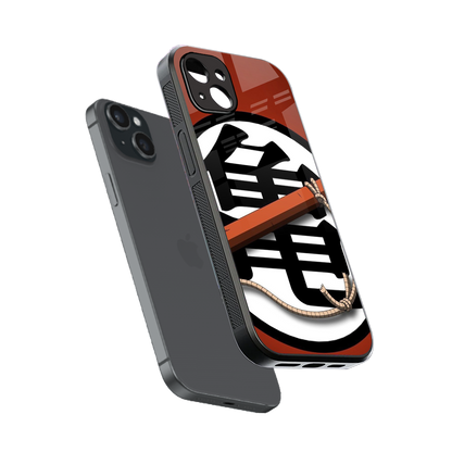 kakarot back phone cover | glass case for iphone 14 plus