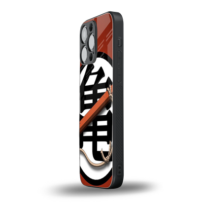 kakarot back phone cover | glass case for iphone 14 pro max