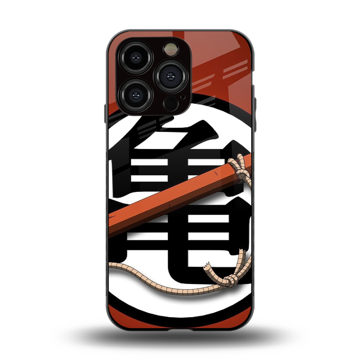 kakarot back phone cover | glass case for iphone 15 pro