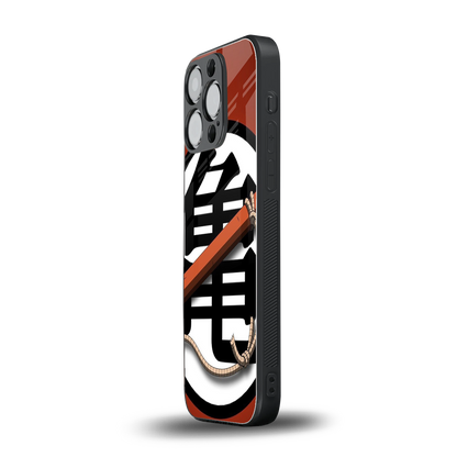 kakarot back phone cover | glass case for iphone 14 pro