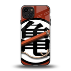 kakarot back phone cover | glass case for iphone 15
