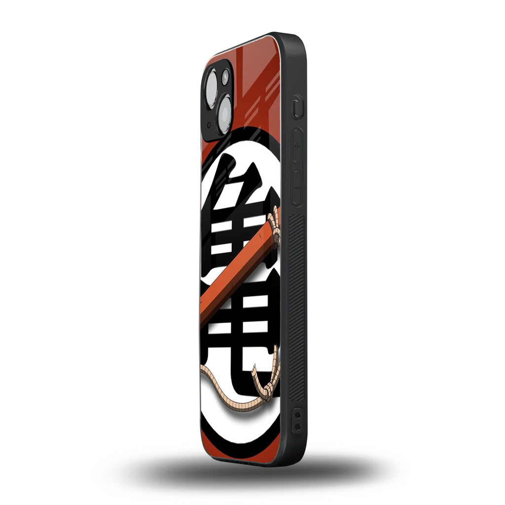 kakarot back phone cover | glass case for iphone 15