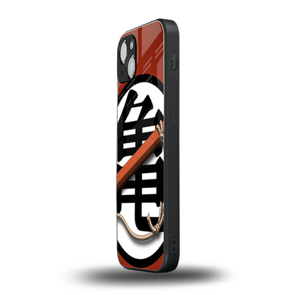 kakarot back phone cover | glass case for iphone 15