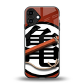 kakarot back phone cover | glass case for iphone 16 plus