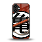 kakarot back phone cover | glass case for iphone 16 plus