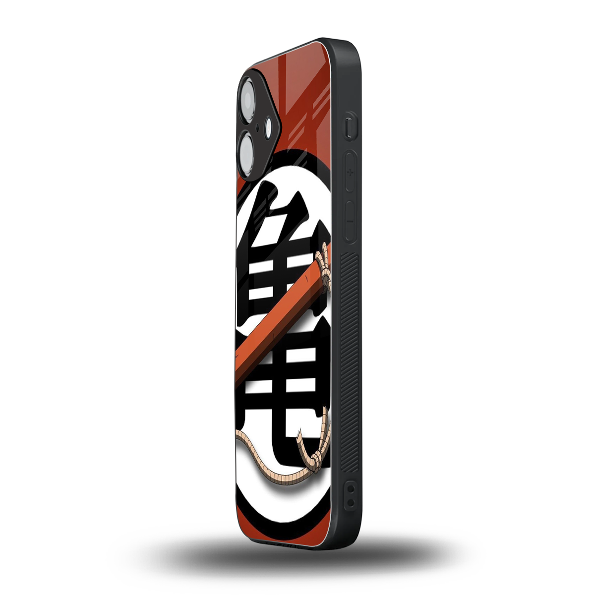 kakarot back phone cover | glass case for iphone 16 plus