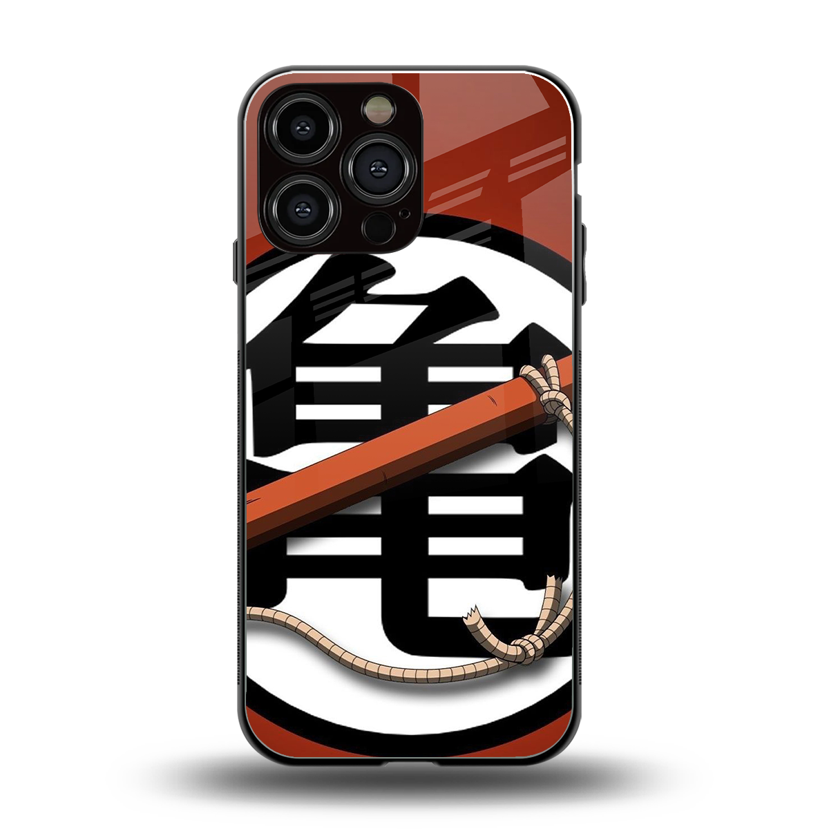 kakarot back phone cover | glass case for iphone 16 pro max