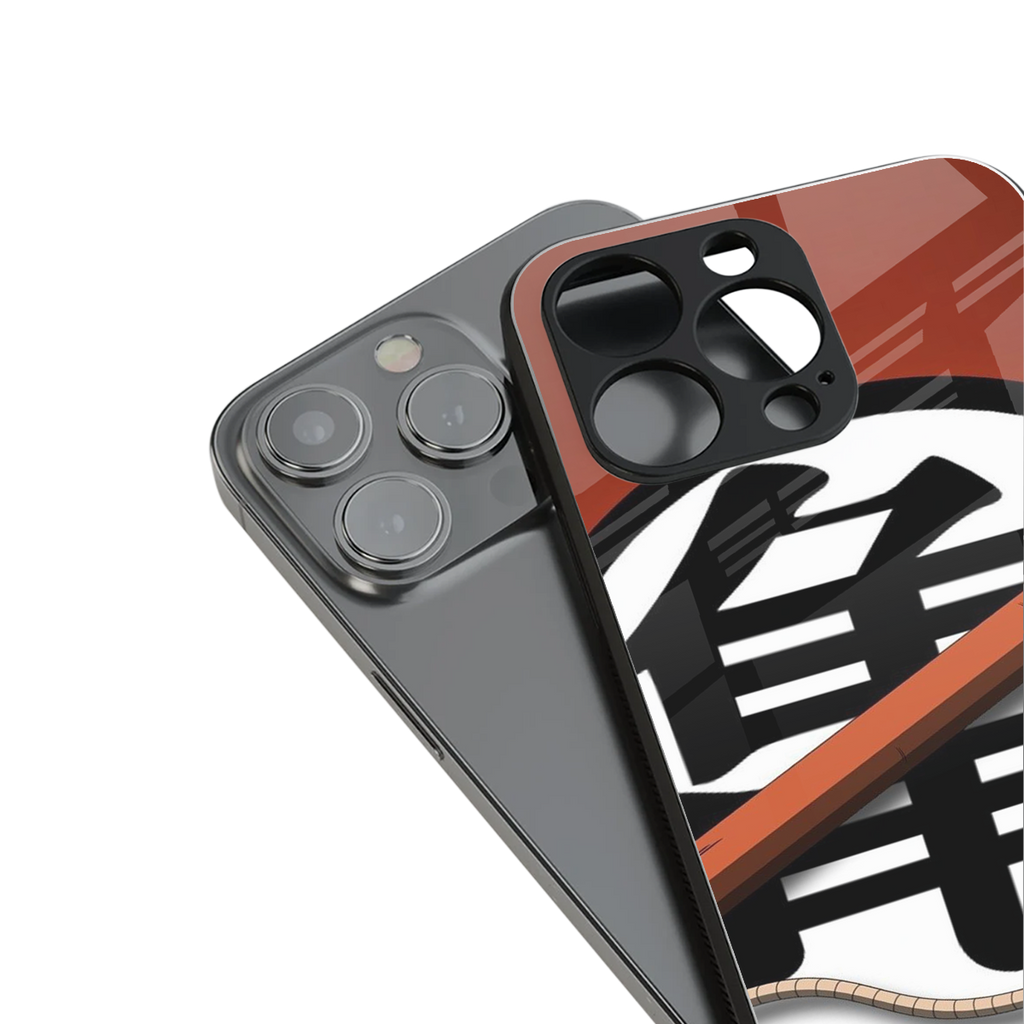 kakarot back phone cover | glass case for iphone 13 pro max