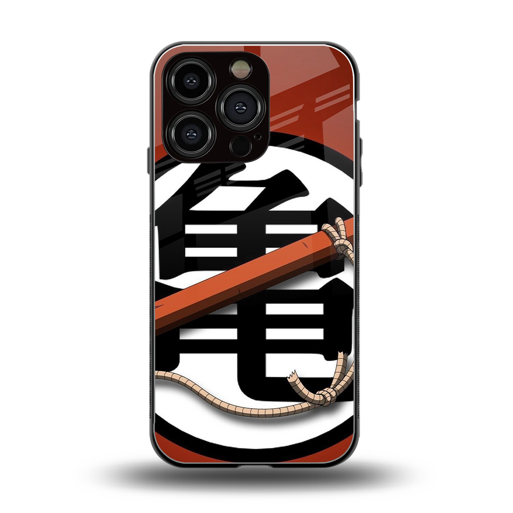 kakarot back phone cover | glass case for iphone 16 pro