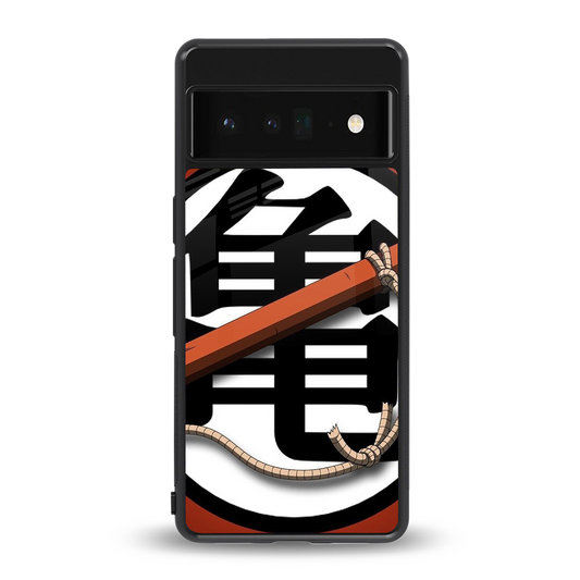 kakarot back phone cover | glass case for google pixel 6 pro