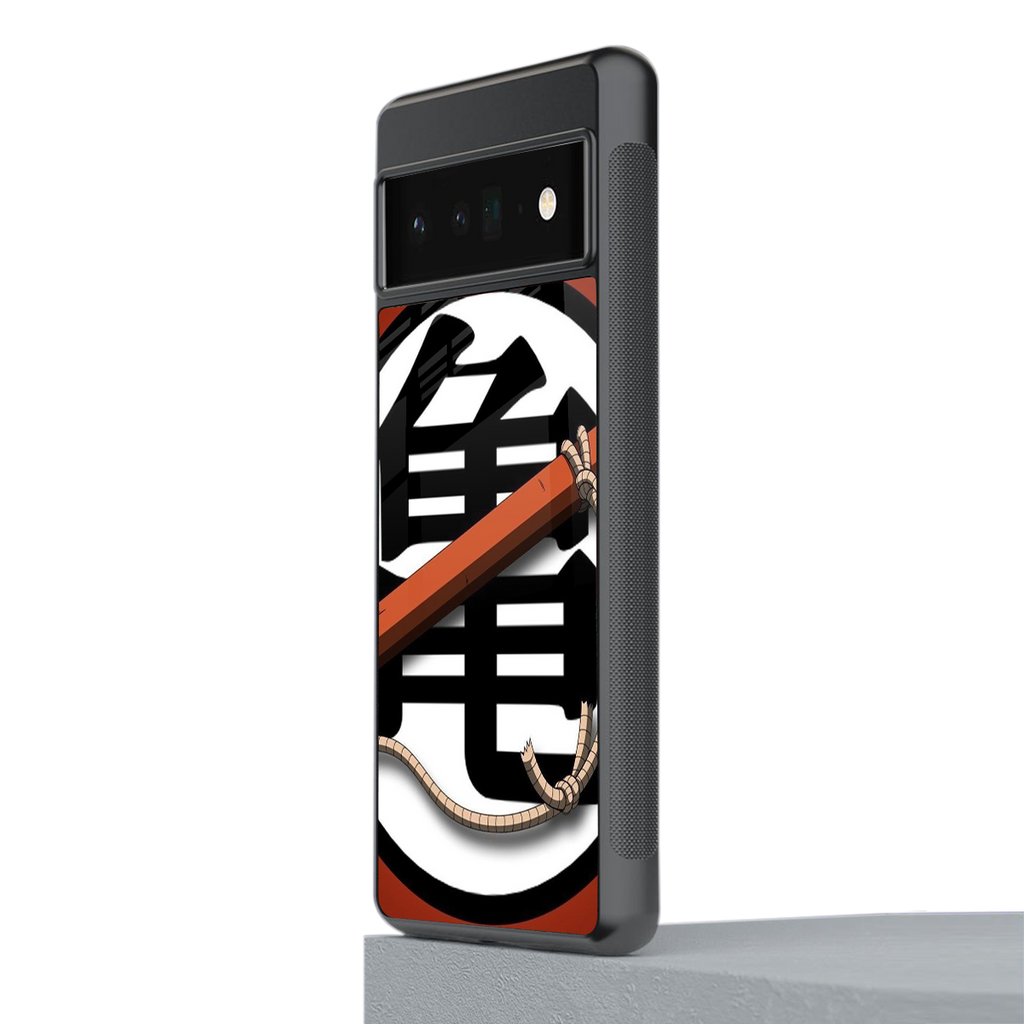 kakarot back phone cover | glass case for google pixel 6 pro