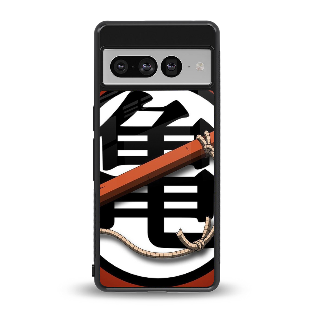 kakarot back phone cover | glass case for google pixel 7 pro