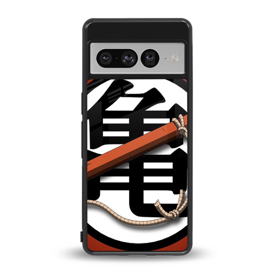 kakarot back phone cover | glass case for google pixel 7 pro