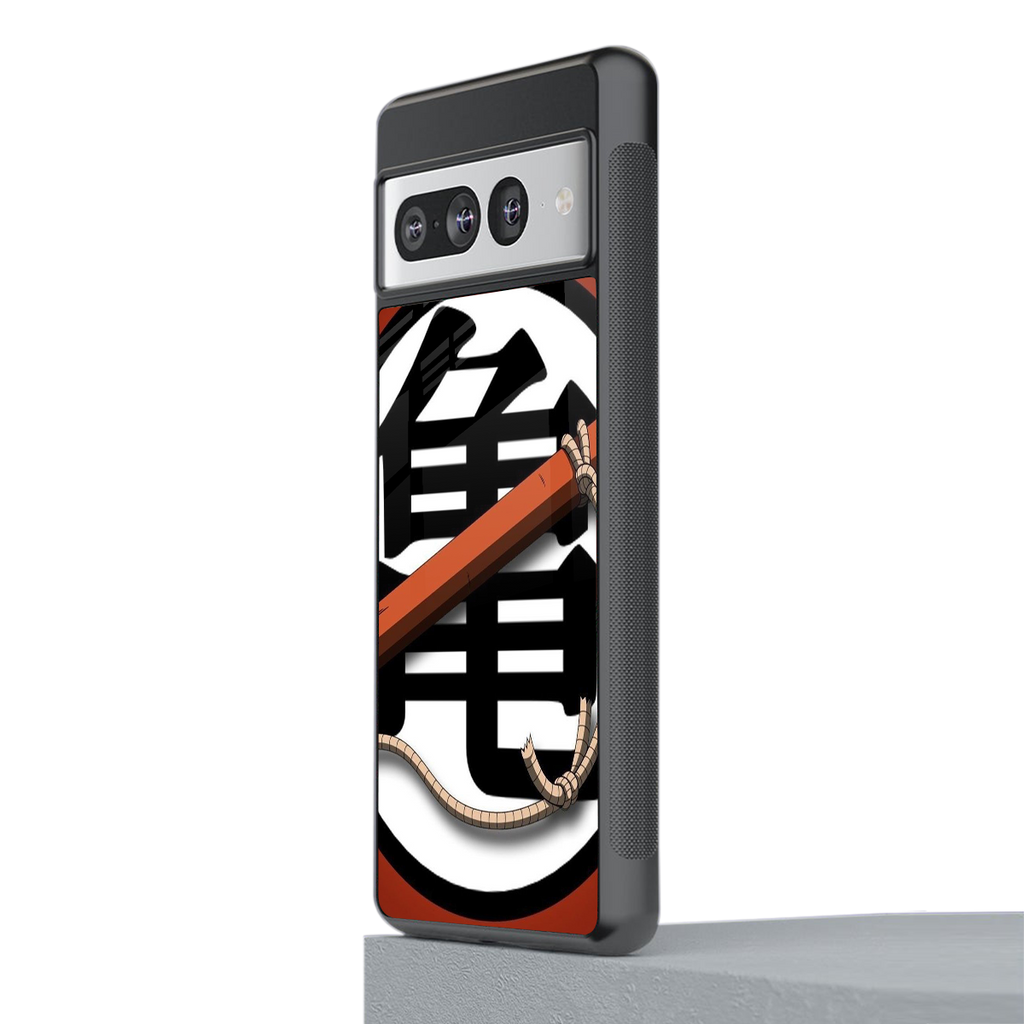 kakarot back phone cover | glass case for google pixel 7 pro