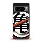 kakarot back phone cover | glass case for google pixel 8 pro