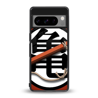 kakarot back phone cover | glass case for google pixel 8 pro