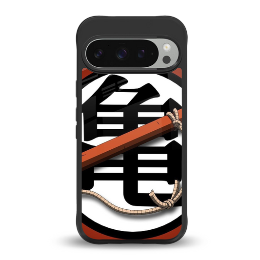 kakarot back phone cover | glass case for google pixel 9 pro xl