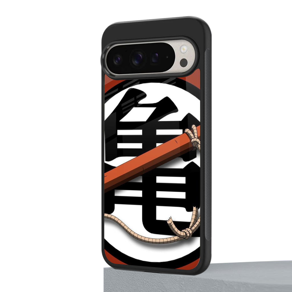 kakarot back phone cover | glass case for google pixel 9 pro