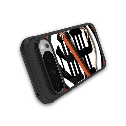 kakarot back phone cover | glass case for google pixel 9 pro xl