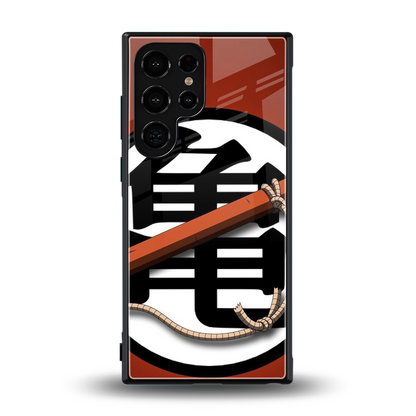 kakarot back phone cover | glass case for samsung galaxy s24 ultra