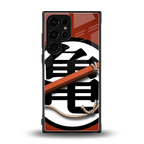 kakarot back phone cover | glass case for samsung galaxy s23 ultra
