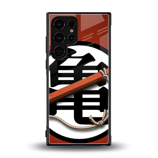kakarot back phone cover | glass case for samsung galaxy s23 ultra