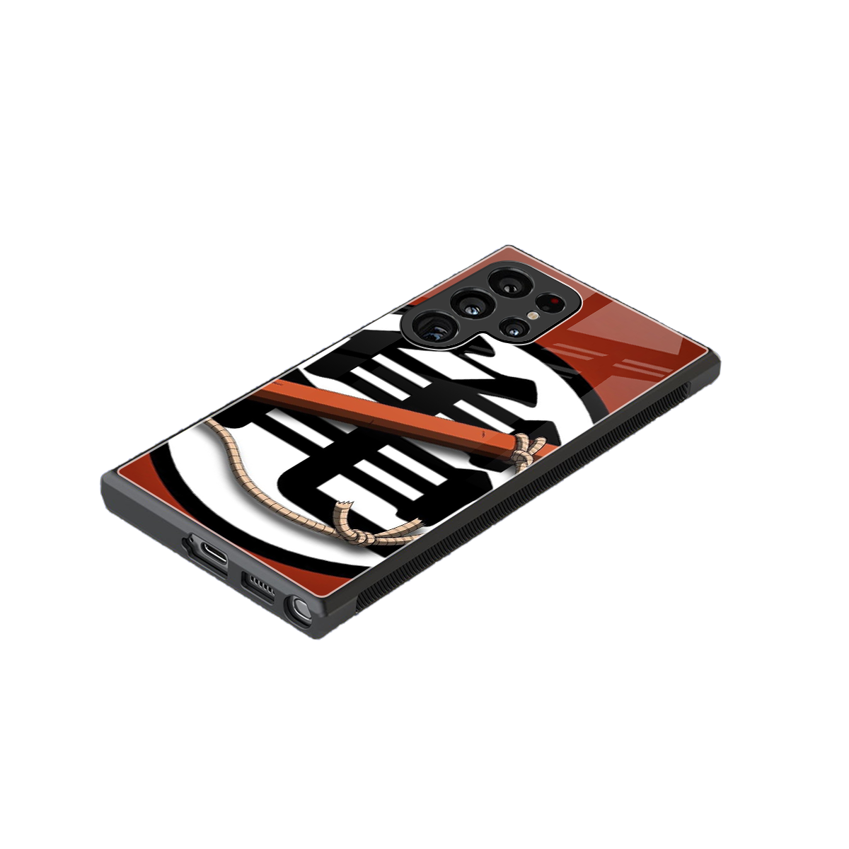 kakarot back phone cover | glass case for samsung galaxy s23 ultra