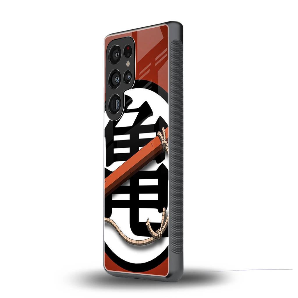 kakarot back phone cover | glass case for samsung galaxy s25 ultra