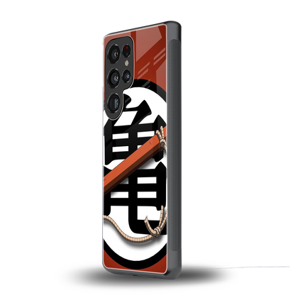 kakarot back phone cover | glass case for samsung galaxy s25 ultra