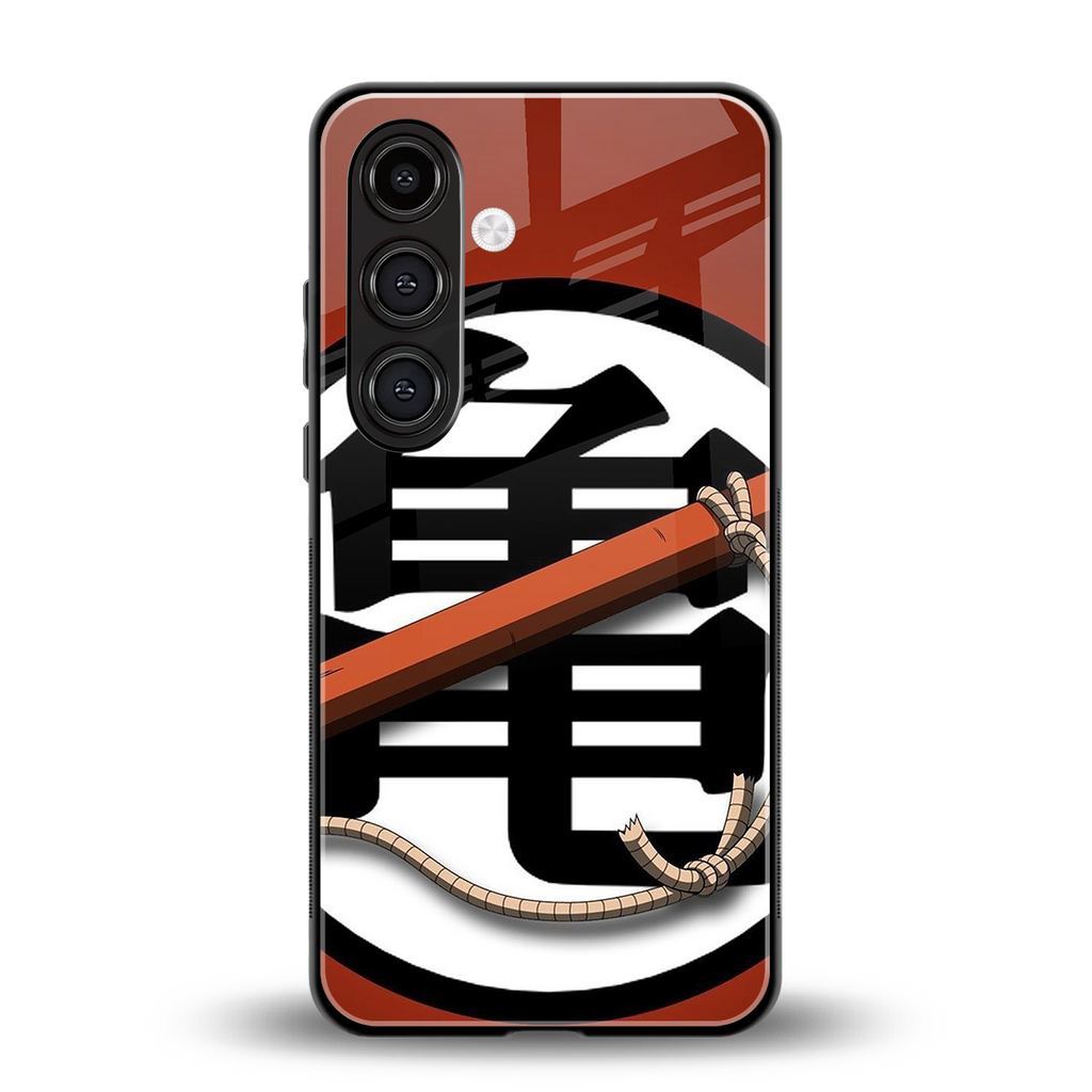 kakarot back phone cover | glass case for samsung galaxy s24 plus