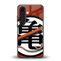 kakarot back phone cover | glass case for samsung galaxy s24 fe