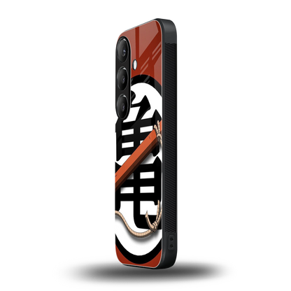 kakarot back phone cover | glass case for samsung galaxy s24 fe