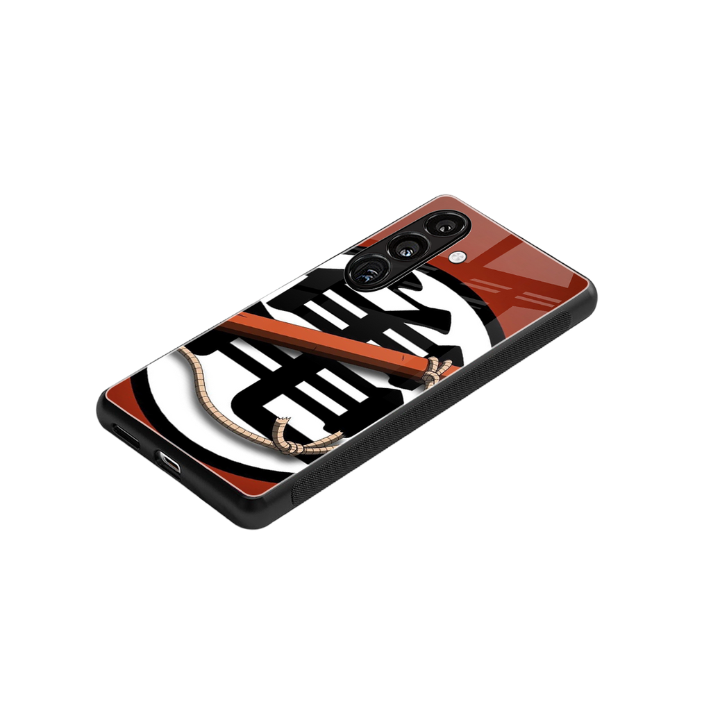 kakarot back phone cover | glass case for samsung galaxy s25 plus