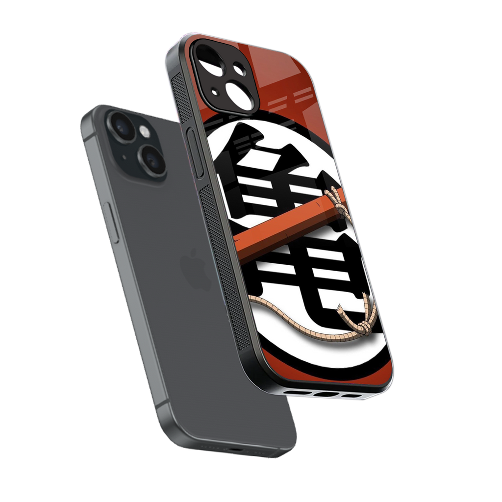 kakarot back phone cover | glass case for iphone 15