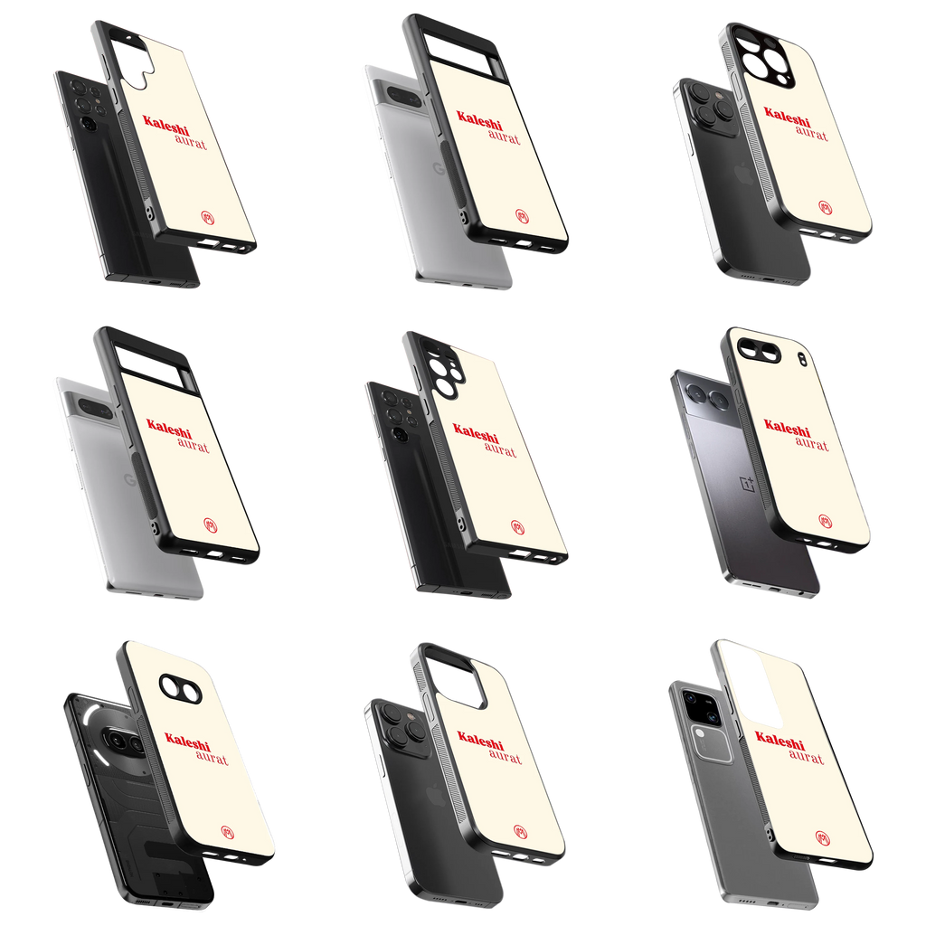 Durable Glass Back Mobile Case for iPhone, Samsung, OnePlus, Google Pixel, Redmi, Vivo, Oppo