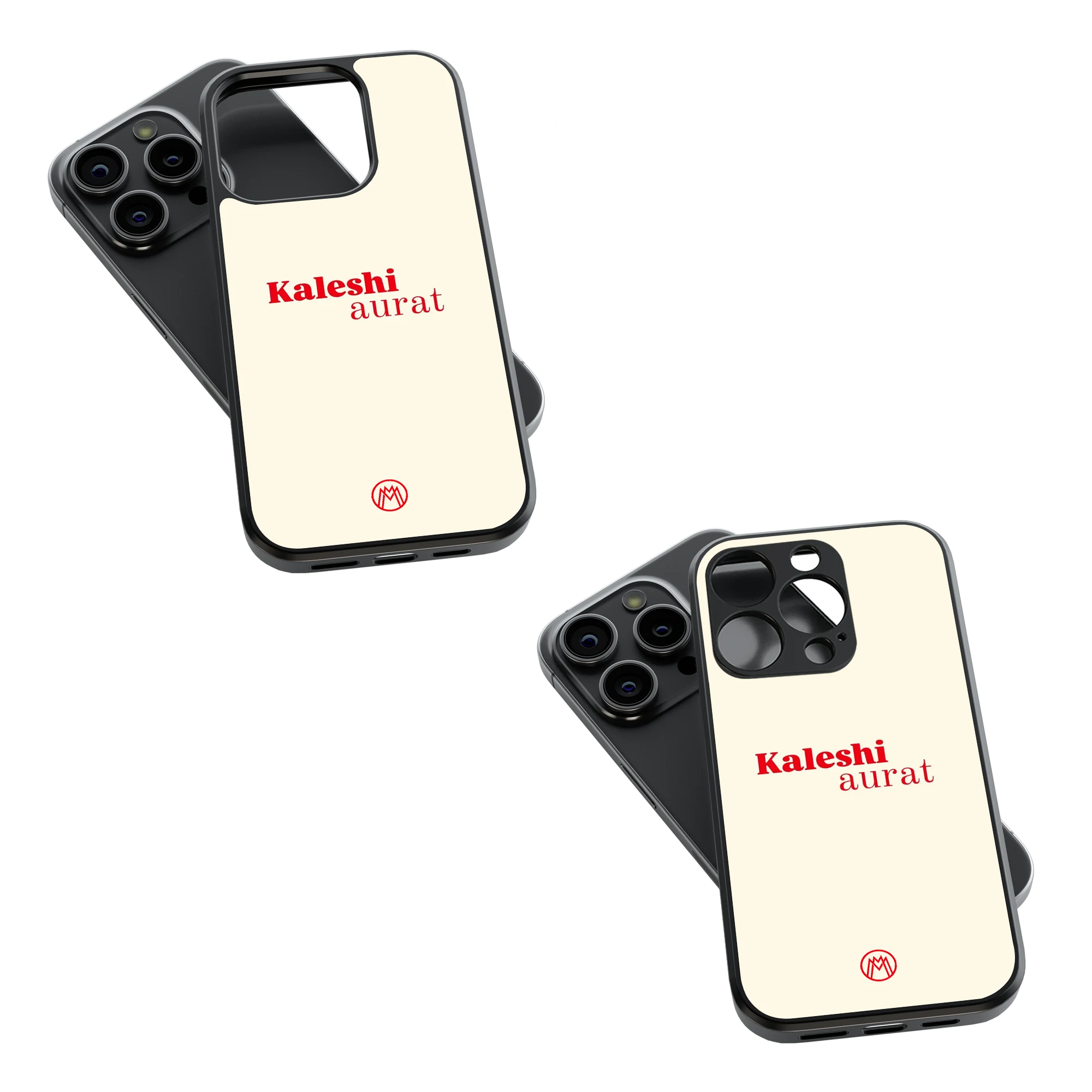 Trendy Glass Back Mobile Case for iPhone, Samsung, Redmi, OnePlus, Google Pixel, Motorola