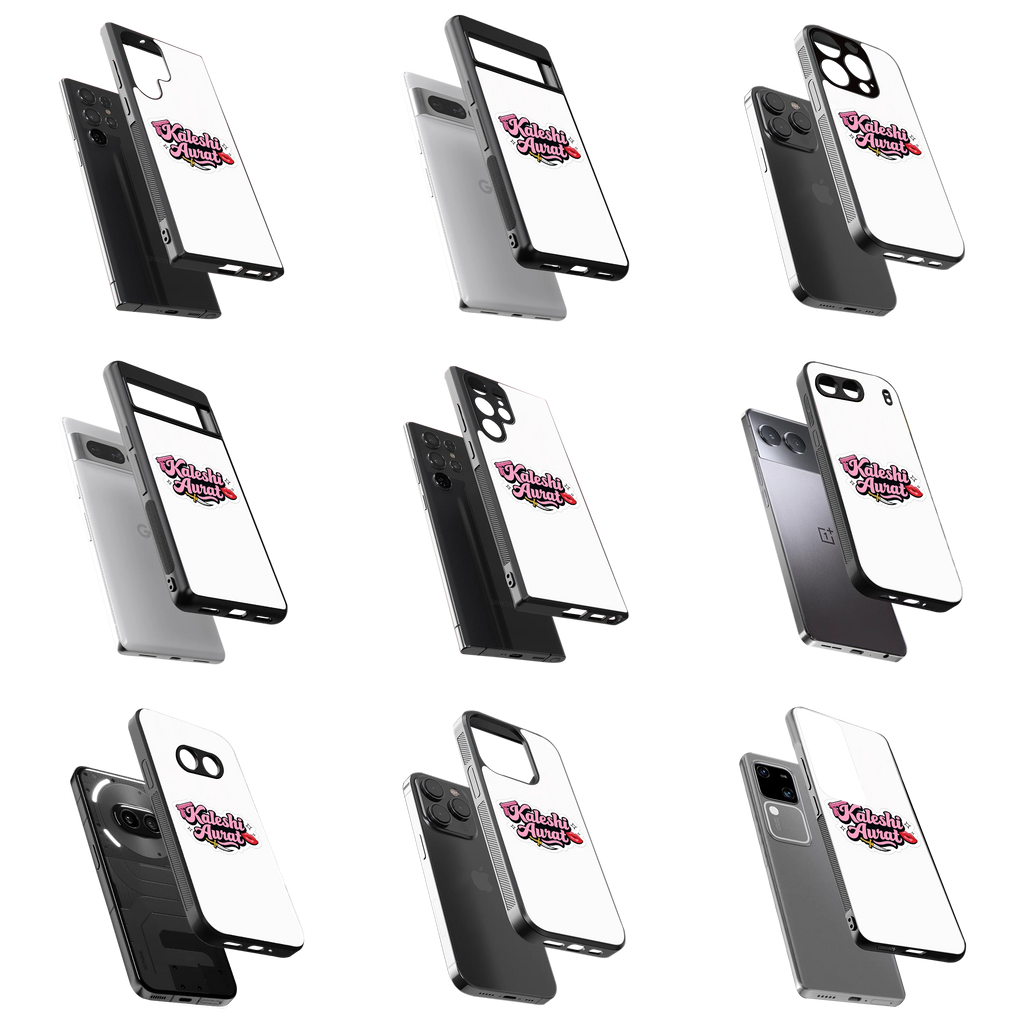 Durable Glass Back Mobile Case for iPhone, Samsung, OnePlus, Google Pixel, Redmi, Vivo, Oppo