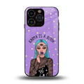 karma is a bitch back phone cover | glass case for iphone 13 pro