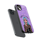 karma is a bitch back phone cover | glass case for iphone 15 plus
