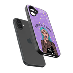 karma is a bitch back phone cover | glass case for iphone 16